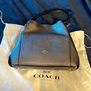 New Coach platinum color handbag